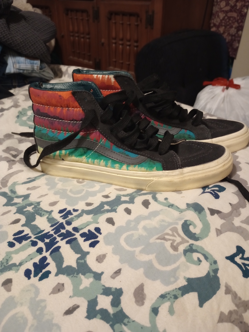 Mountain Ombre Vans Size 8